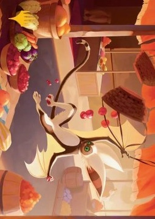 Magic: The Gathering Art Series: Momo, Playful Pet