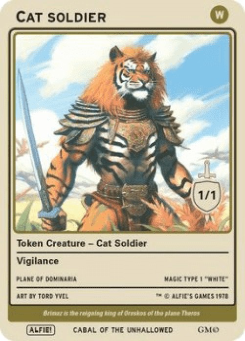 Magic: The Gathering Cat Soldier Token