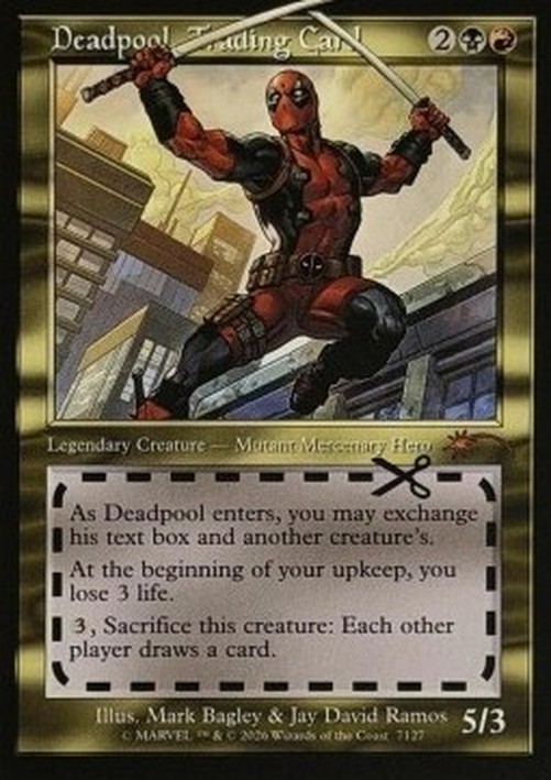 Magic: The Gathering Deadpool, Trading Card