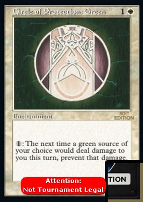 Magic: The Gathering Circle of Protection: Green