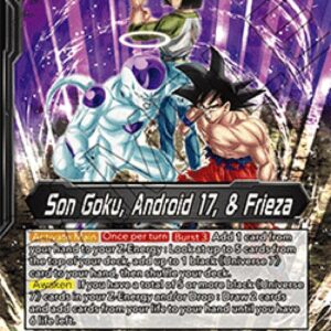 Dragon Ball Super Son Goku, Android 17, & Frieza // Universe 7 Team-Up