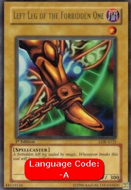Yu-Gi-Oh! Left Leg of the Forbidden One