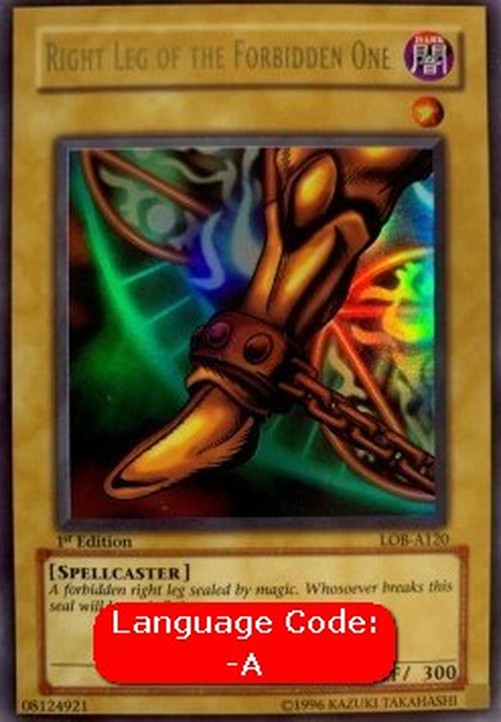Yu-Gi-Oh! Right Leg of the Forbidden One