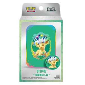 Pokemon .5C: Terastal Gathering Leafeon Tin Collection Box