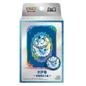 Pokemon .5C: Terastal Gathering Vaporeon Tin Collection Box