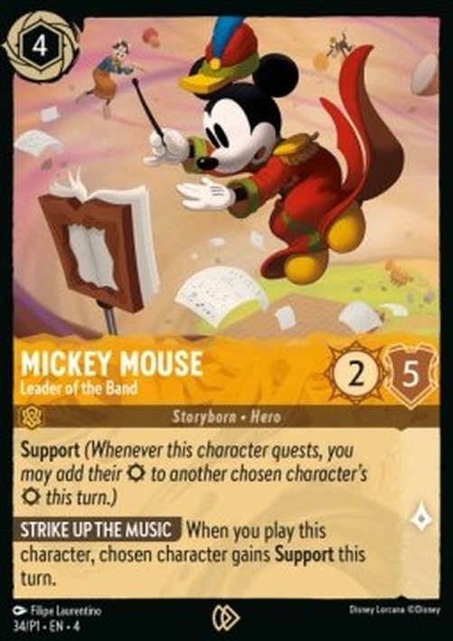 Lorcana Mickey Mouse - Leader of the Band