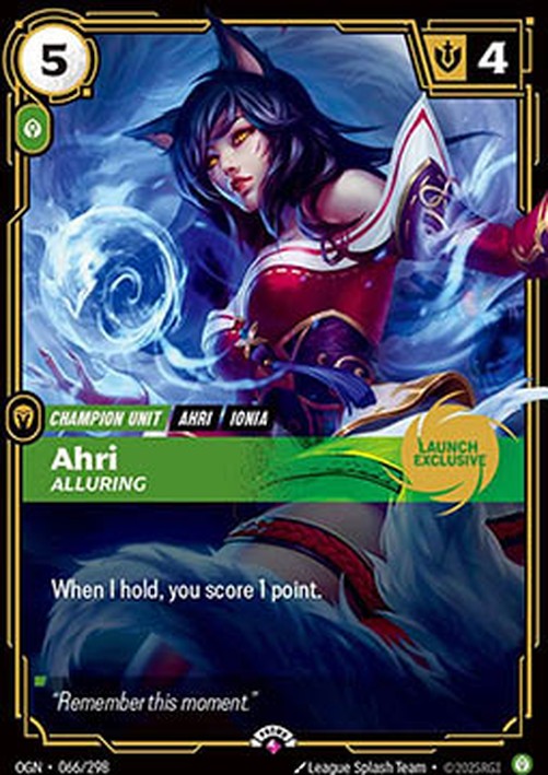 Riftbound OGNX Ahri, Alluring