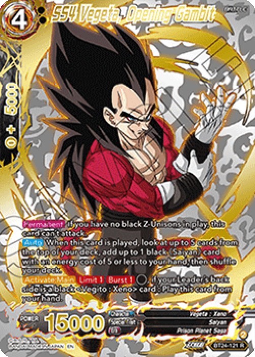 Dragon Ball Super SS4 Vegeta, Opening Gambit