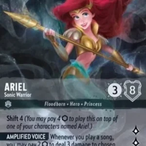 Lorcana 4URS Ariel - Sonic Warrior (V.2)