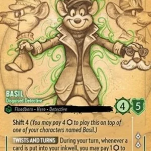 Lorcana 6AZS Basil - Disguised Detective (V.2)