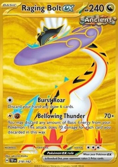 Pokemon Raging Bolt ex (TEF 218)