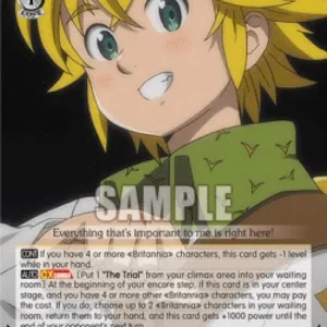 Weiss Schwarz SDS/SX05 Meliodas: Overcoming His Past (V.2 - Super Rare)