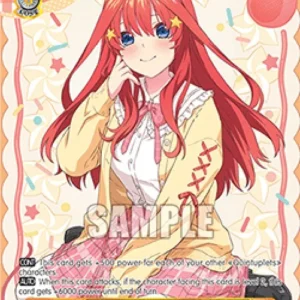 Weiss Schwarz 5HY/WE43 Bashful Sweetie, Itsuki Nakano (V.2 - Feature Rare)