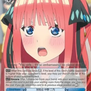 Weiss Schwarz 5HY/W101 Rivalry, Nino Nakano (V.2 - Super Rare)