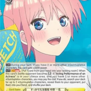 Weiss Schwarz 5HY/W101 Established Actress, Ichika Nakano (V.2 - Super Rare