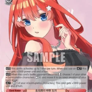 Weiss Schwarz 5HY/W101 Unparalleled Beauty, Itsuki Nakano (V.1 - Double Rar
