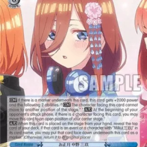 Weiss Schwarz 5HY/W90 New Year, Miku Nakano (V.2 - Super Rare)