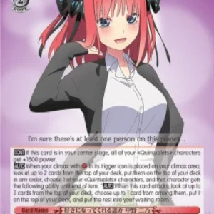 Weiss Schwarz 5HY/W90 Someone Who'll Fall For You, Nino Nakano (V.2 - Super