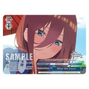 Weiss Schwarz 5HY/W90 What She Loves (V.2 - Feature Rare)