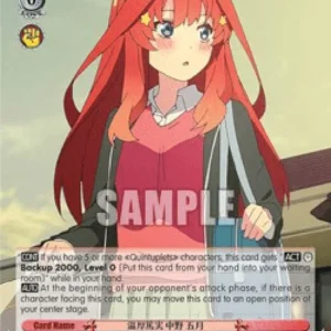 Weiss Schwarz 5HY/W90 Gentle and Sincere, Itsuki Nakano (V.1 - Double Rare)