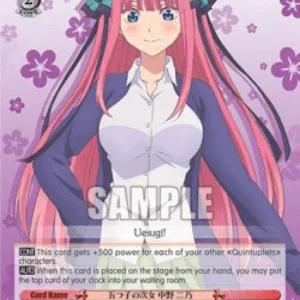 Weiss Schwarz 5HY/W83 Second of the Quintuplets, Nino Nakano (V.2 - Super R