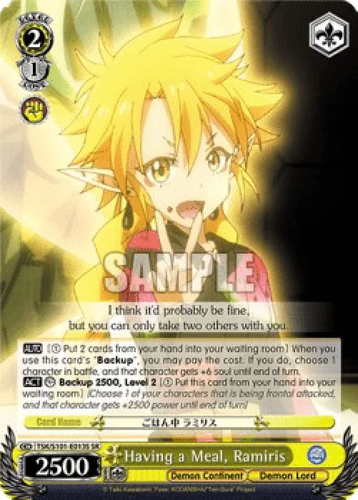 Weiss Schwarz TSK/S101 Having a Meal, Ramiris (V.2 - Super Rare)