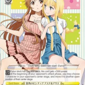 Weiss Schwarz SAO/S80 Street Pin-up, Asuna & Alice (V.2 - Super Rare)