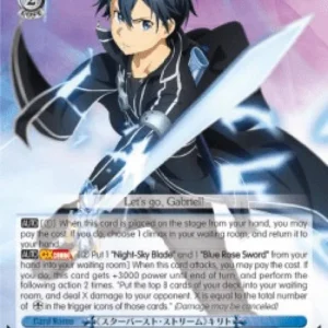 Weiss Schwarz SAO/S80 《Starburst Stream》 Kirito (V.2 - Super Rare)