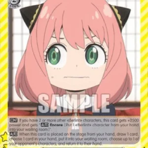 Weiss Schwarz SPY/S106 Nerve-Racking Interview, Anya (V.2 - Triple Rare)