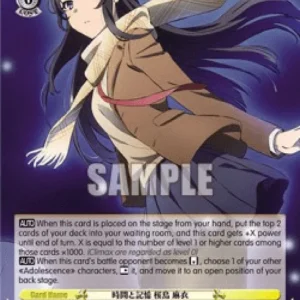 Weiss Schwarz SBY/W77 Time and Memories, Mai Sakurajima (V.1 - Double Rare)