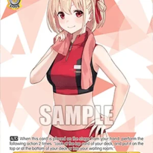 Weiss Schwarz LRC/WE47 Chisato in Gym Clothes (V.2 - Feature Rare)