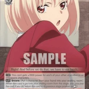 Weiss Schwarz LRC/W105 Deliciously and Enjoyably, Chisato (V.2 - Triple Rar