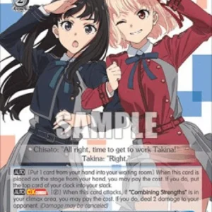 Weiss Schwarz LRC/W105 Lycoris, Takina & Chisato (V.3 - Super Rare)