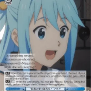 Weiss Schwarz KS/W76 "Sightseeing in the Crimson Demon Village!" Aqua (V.2