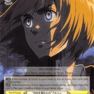 Weiss Schwarz AOT/S50 "To Seize Freedom" Armin (V.1 - Double Rare)
