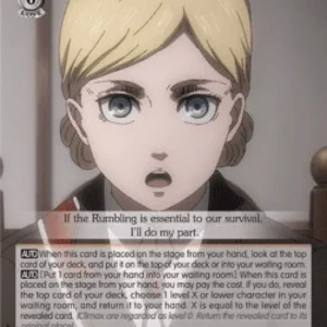 Weiss Schwarz AOT/SX04 Historia: Political Meeting (V.2 - Super Rare)