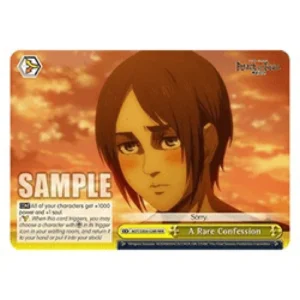 Weiss Schwarz AOT/SX04 A Rare Confession (V.2 - Triple Rare)