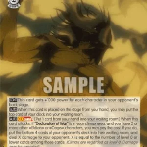 Weiss Schwarz AOT/SX04 Eren Titan: Declaration of War (V.1 - Double Rare)