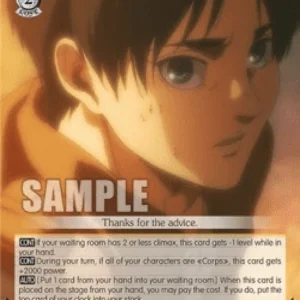 Weiss Schwarz AOT/SX04 Eren: Asking for Advice (V.1 - Promo)