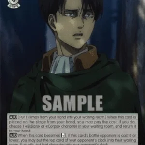 Weiss Schwarz AOT/SX04 Levi: Keeping Watch (V.2 - Super Rare)