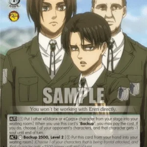 Weiss Schwarz AOT/SX04 Levi: Drawing Boundaries (V.2 - Super Rare)