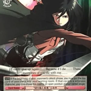 Weiss Schwarz AOT/S35 "Paving a Way for the Future" Mikasa (V.2 - Super Rar
