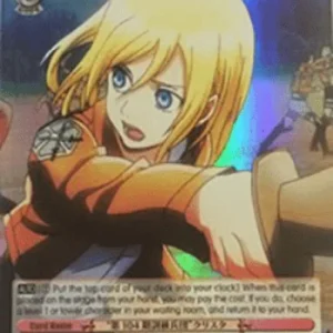 Weiss Schwarz AOT/S35 "104th Cadet Corps Class" Christa (V.2 - Super Rare)