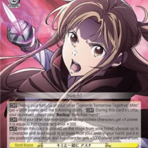 Weiss Schwarz SAO/S100 Together With You, Asuna (V.2 - Super Rare)