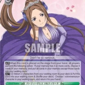 Weiss Schwarz SAO/S100 In a Party Dress, Sortiliena (V.2 - Super Rare)