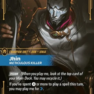 Riftbound UNL Jhin, Meticulous Killer (V.1 - Epic)