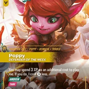 Riftbound UNL Poppy, Defender of the Meek (V.2 - Showcase)