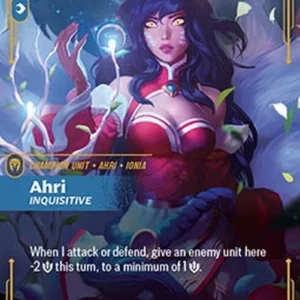 Riftbound OGN Ahri, Inquisitive (V.1 - Epic)