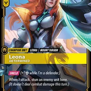 Riftbound OGN Leona, Determined (V.2 - Showcase)