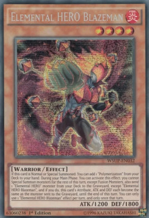 Yu-Gi-Oh! WSUP Elemental HERO Blazeman